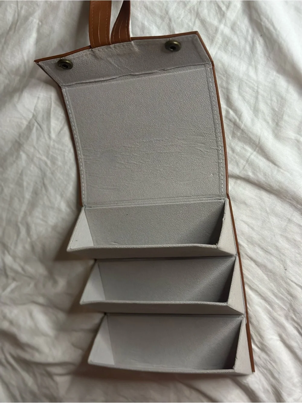 Brown Folding Sunglasses Case | Holds 3 Pair of Glasses &/or Sunglasses